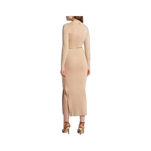 Long-Sleeved Dress With Slit
