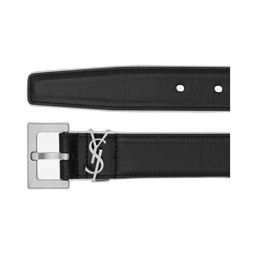 Saint Laurent Ysl Logo Plaque Belt
