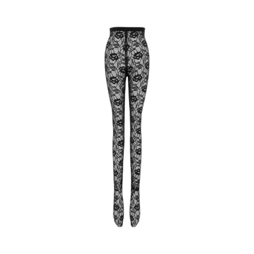 Saint Laurent Lace Stretch Legging Tights