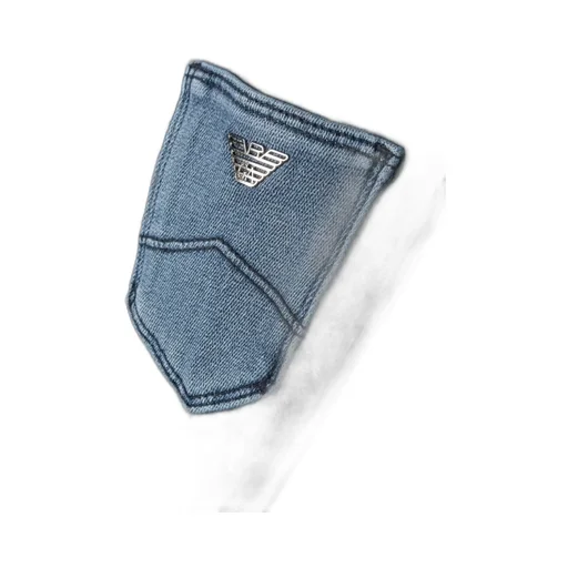 Emporio Armani Kids Logo Plaque Straight Leg Jeans