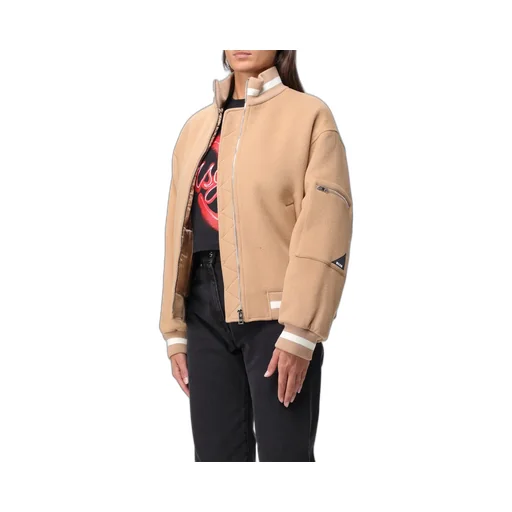 Msgm High-Neck Zipped Bomber Jacket