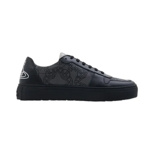 Orb-Print Leather Sneakers