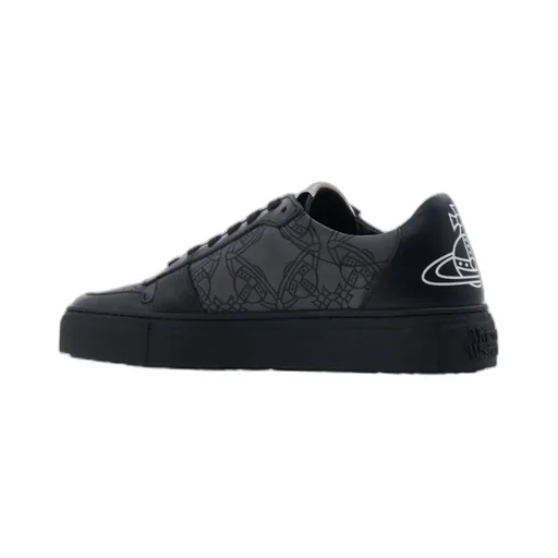 Orb-Print Leather Sneakers