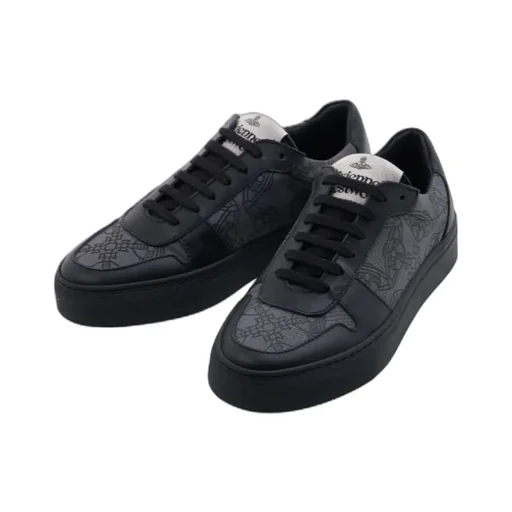 Orb-Print Leather Sneakers