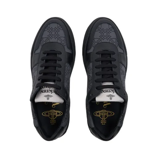 Orb-Print Leather Sneakers