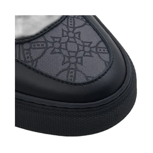 Orb-Print Leather Sneakers