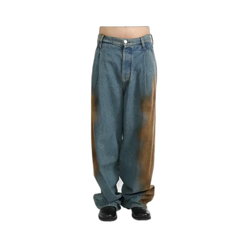 Tie-Dyed Printed Jeans Pants