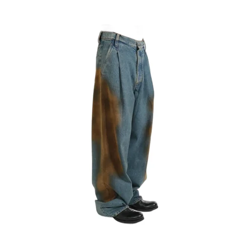 Tie-Dyed Printed Jeans Pants