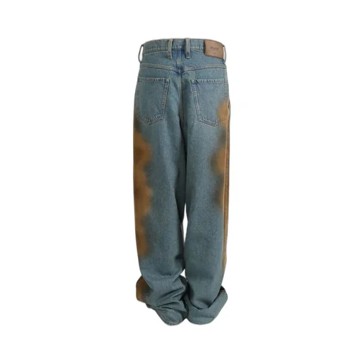 Tie-Dyed Printed Jeans Pants