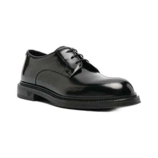 Emporio Armani Panelled Derby Low-Top Shoes