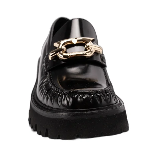 Salvatore Ferragamo Gancini Buckle Slip-On Loafers