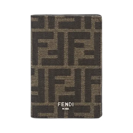 Fendi Logo Monogram Bi-Fold Wallet