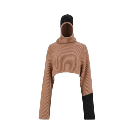 Hooded Knitted Sweater
