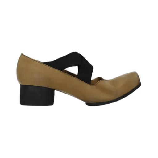 40Mm Square-Toe Leather Ballerina Shoes