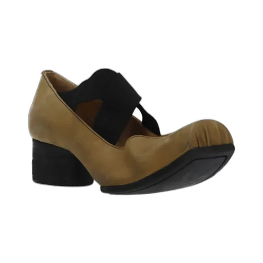 40Mm Square-Toe Leather Ballerina Shoes