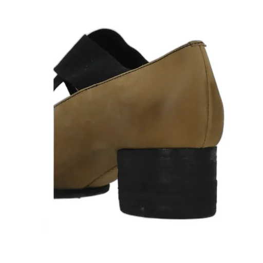 40Mm Square-Toe Leather Ballerina Shoes
