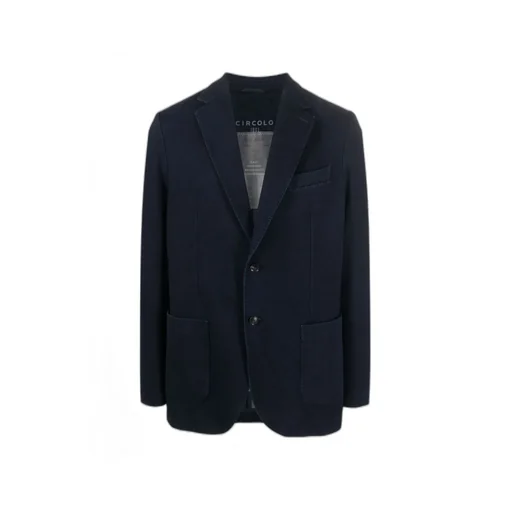 Single-Breasted Cotton-Blend Blazer