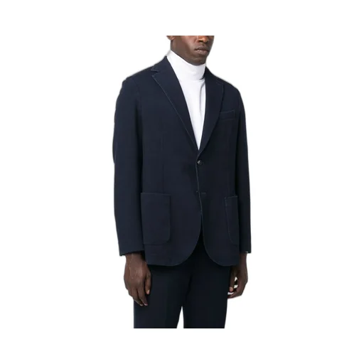 Single-Breasted Cotton-Blend Blazer