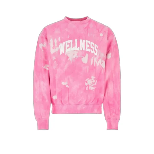 Wellness Tie-Dye Cotton Sweatshirt