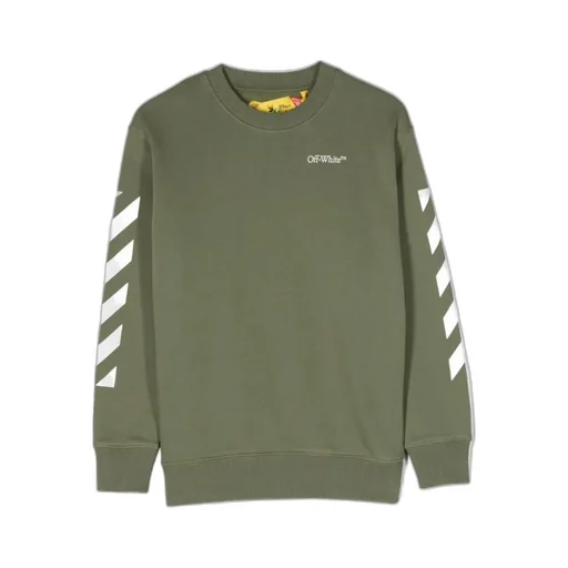 Off-White Kids Logo Printed Crewneck Sweatshirt