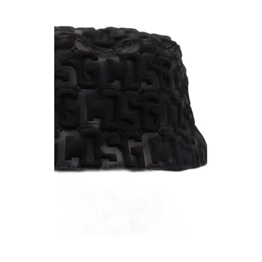 Embossed-Monogram Drawstring Bucket Hat