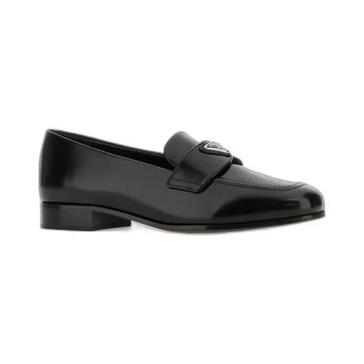 Brushed Leather Loafers