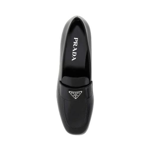 Brushed Leather Loafers