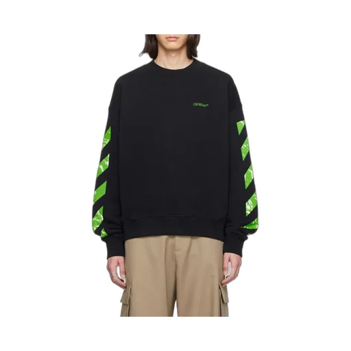 Diag Stripe Cotton Sweatshirt