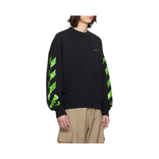 Diag Stripe Cotton Sweatshirt