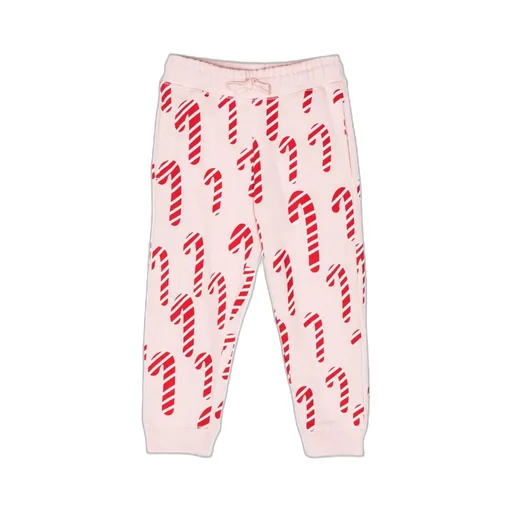 Candy Cane-Print Cotton Trousers