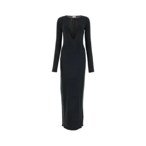 Magda Butrym Cut-Out Long-Sleeved Maxi Dress