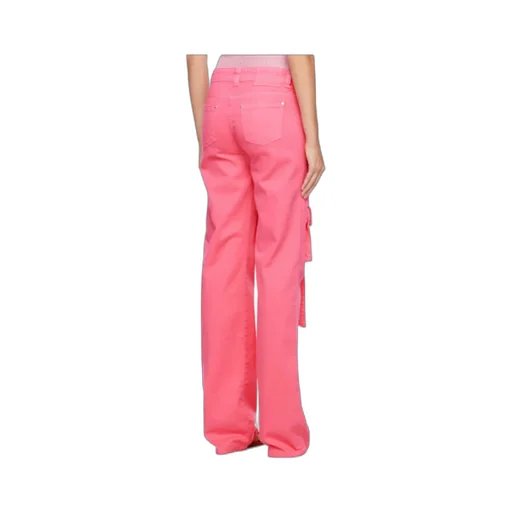 Logo-Patch Flared Cargo Jeans