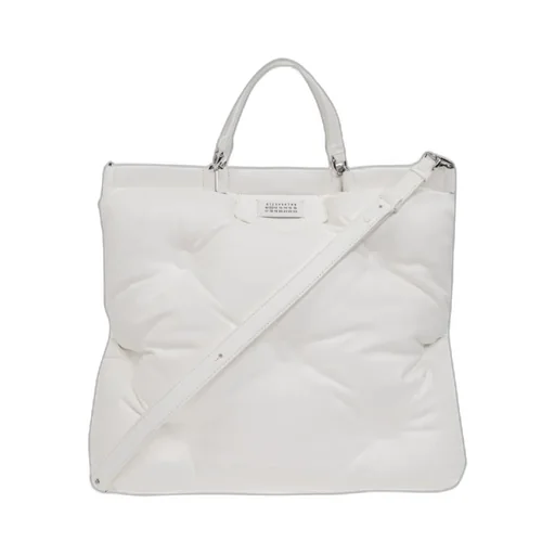Maison Margiela Logo Patch Quilted Tote Bag