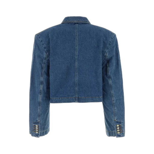 Cropped Denim Blazer