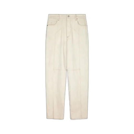 Isabel Marant Logo Patch Straight-Leg Pants