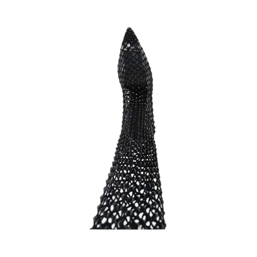 Gilda Fishnet Knee-High Boots