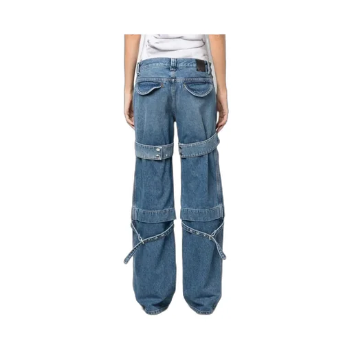 Off-White Cargo Zip Logo Patch Jeans