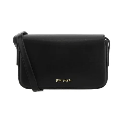 Palm Angels Palm Tree-Plaque Foldover Top Crossbody Bag
