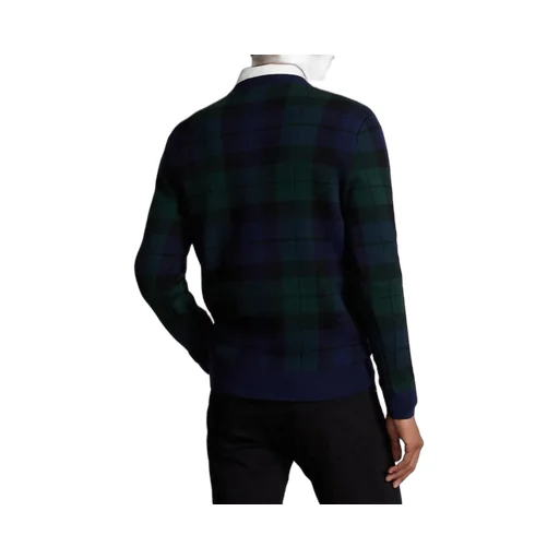 Plaid-Pattern Wool Jumper