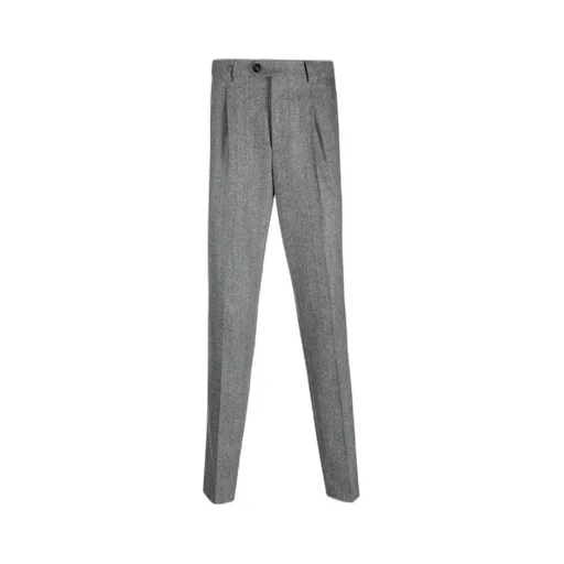 Pressed-Crease Virgin Wool Trousers