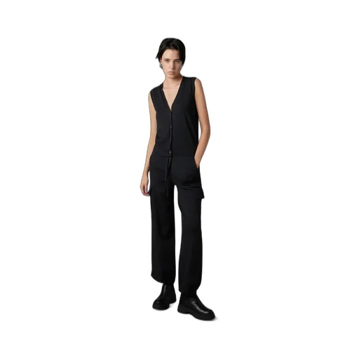 Tapered Drawstring Knit Trousers