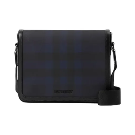 Alfred Check-Print Messenger Bag