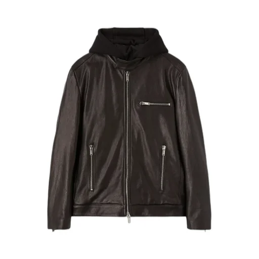 Zip-Up Leather Jacket
