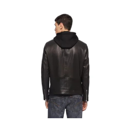 Zip-Up Leather Jacket