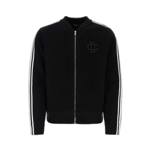 Dsquared2 Logo-Embroidered Knitted Zipped Cardigan