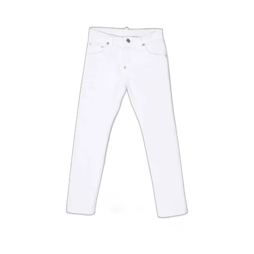 Dsquared2 Kids Mid-Rise Straight-Leg Trousers