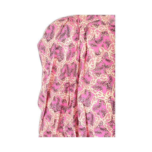Isabel Marant Floral Printed Long Puff-Sleeved Blouse