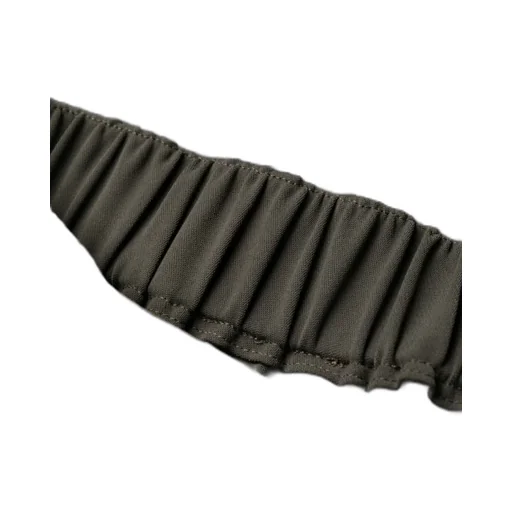 P.A.R.O.S.H. Elastic Waist Straight Leg Trousers