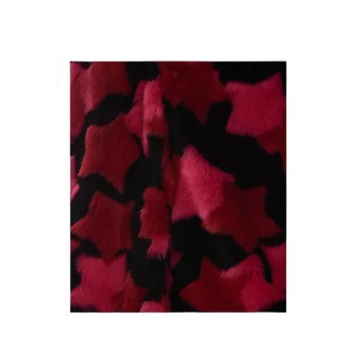 Star-Print Button-Up Coat