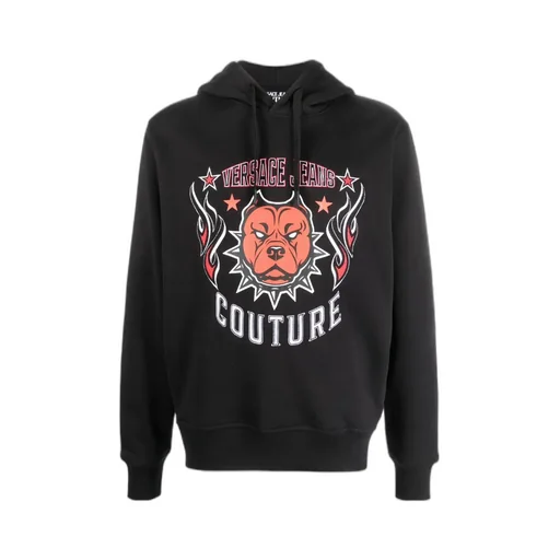 Versace Jeans Couture Graphic Printed Drawstring Hoodie